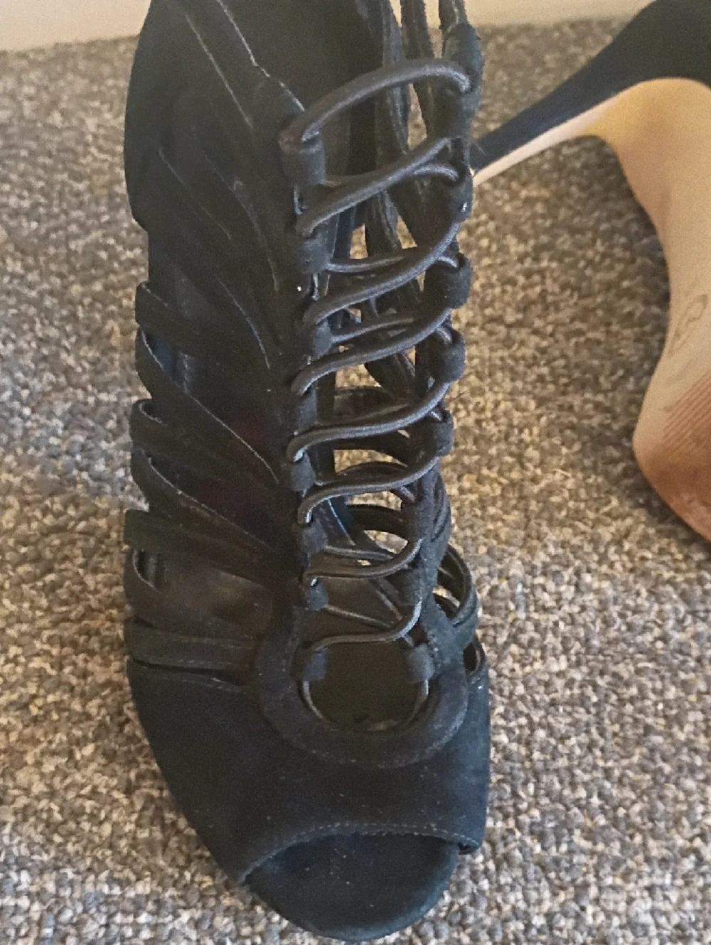 Michael kors Clarissa Black Strappy Lace-Up Women's Heels Size 6